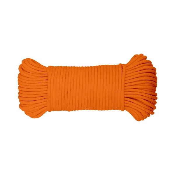 Koch Industries Koch Industries 5/32 in. D X 100 ft. L Orange Diamond Braided Paracord Rope 5551636 - main